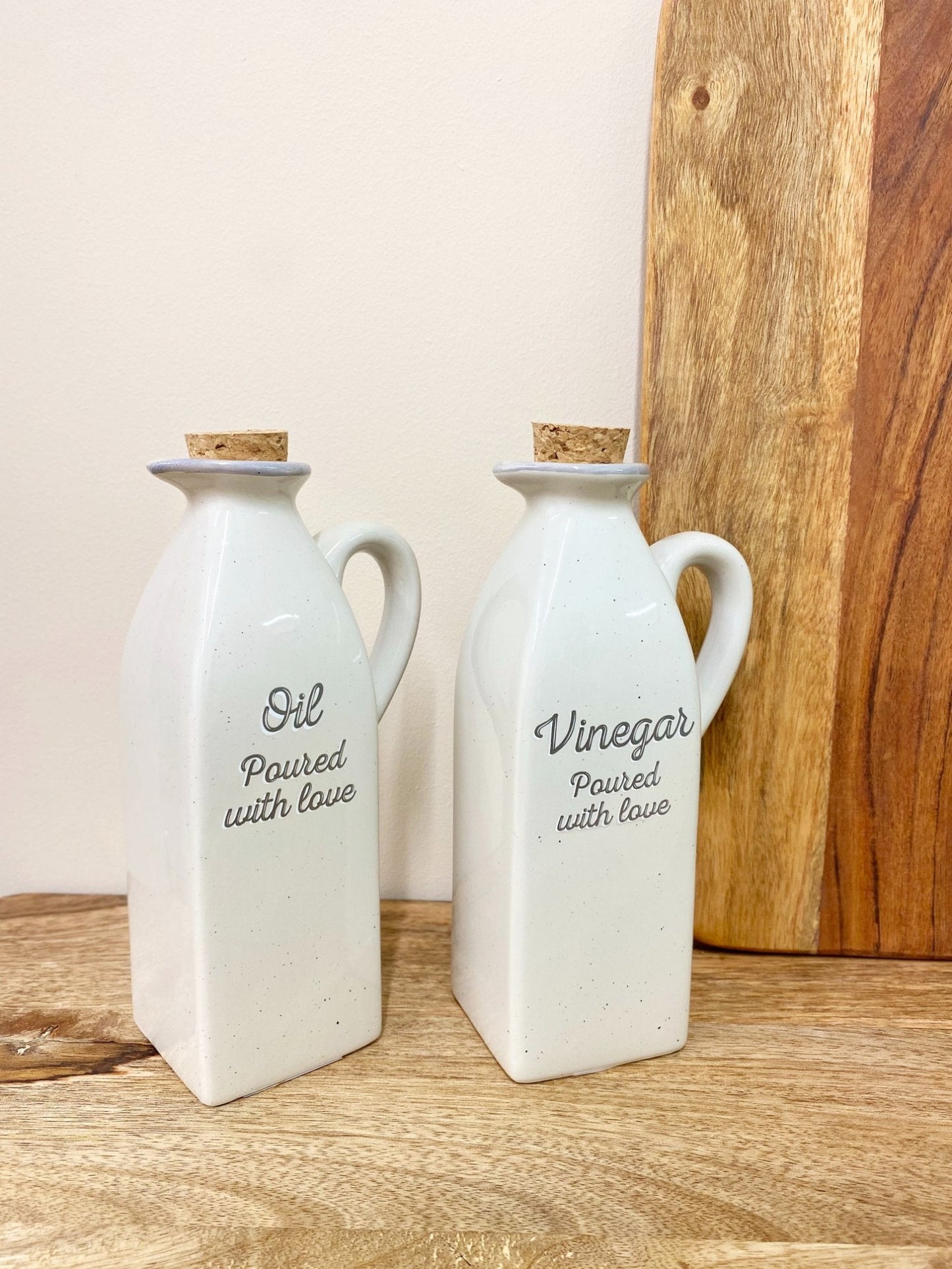 Antique Grey Oil & Vinegar Containers-2