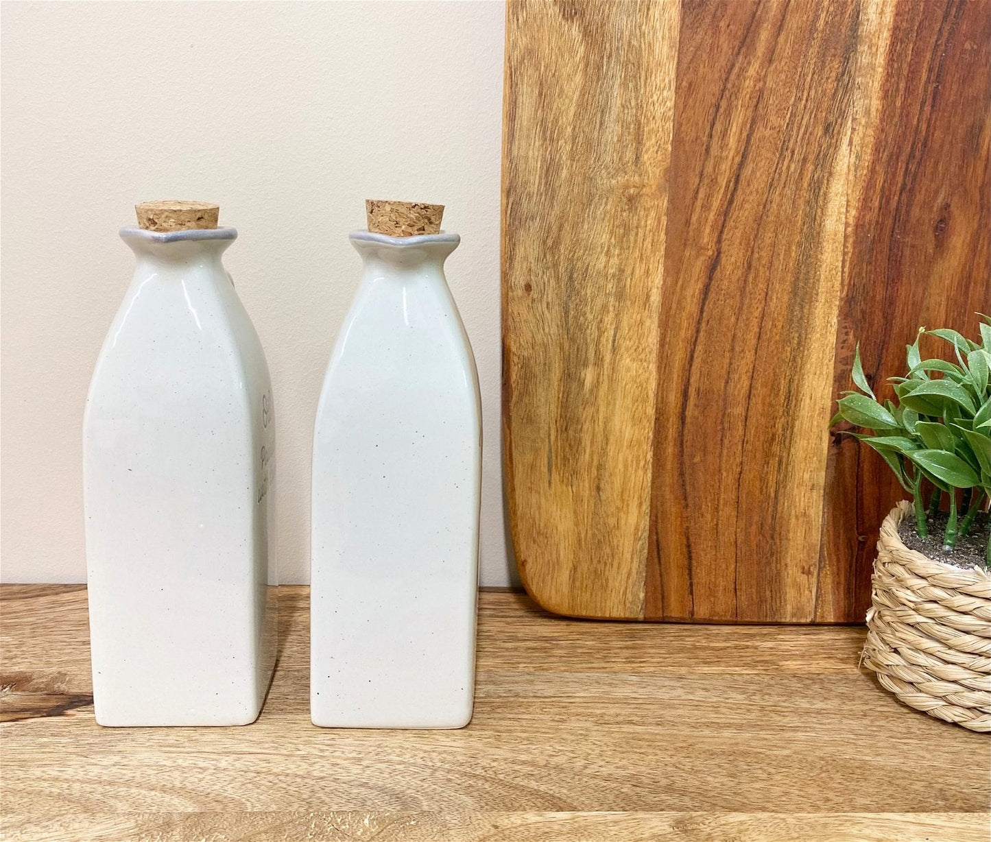 Antique Grey Oil & Vinegar Containers-1