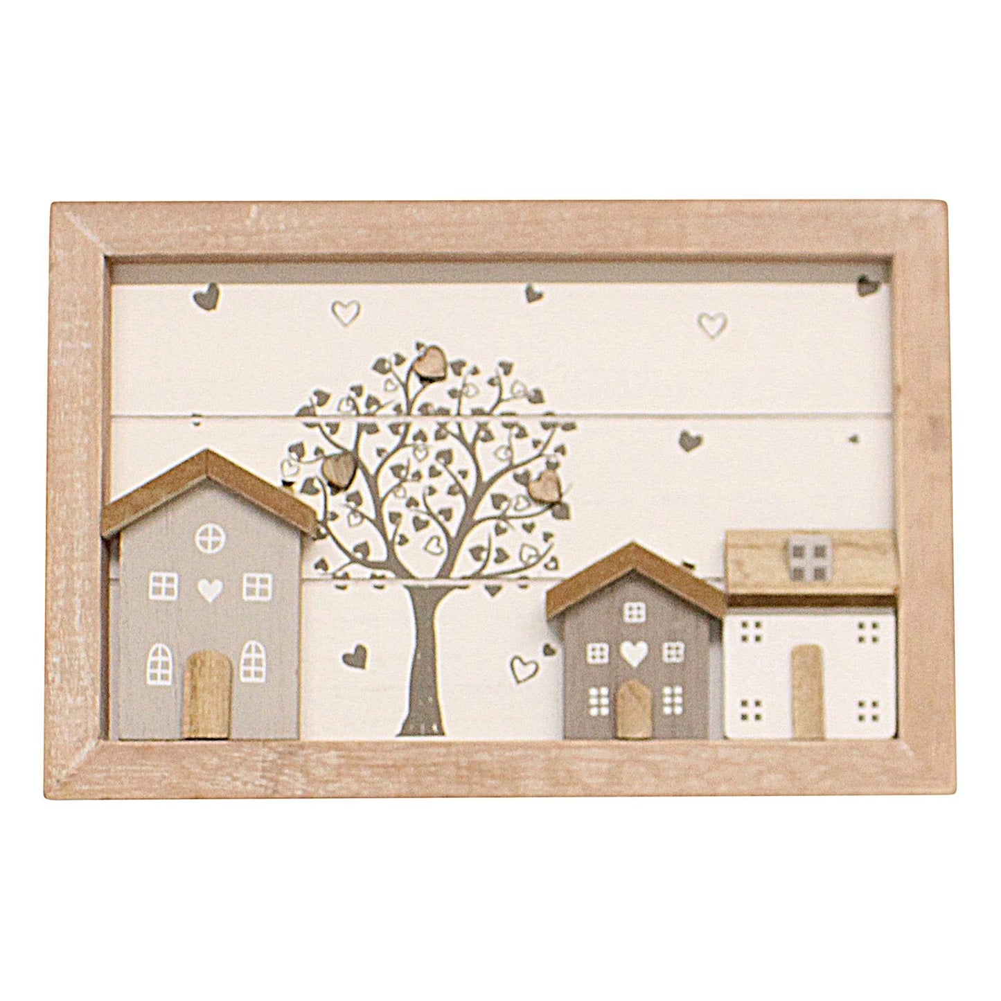 Tea Box, Wooden Houses Design, 24x16cm.-2